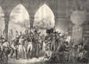 Napoleon with the sick at Jaffa or in Egypt, lithograph by Champion after Gros. c. 1840