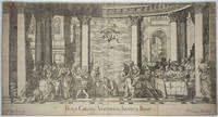 image of "Paulus Caliary Veronensis Invent & Pinxit": Mary Magdalene anointing the feet of Jesus. Copper engraving