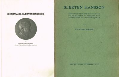 Lot m. 9 titler vedrørende familien Hansson.