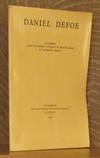 DANIEL DEFOE - AN EXCERPT FROM THE GENERAL CATALOGUE OF PRINTED BOOKS IN THE BRITISH MUSEUM