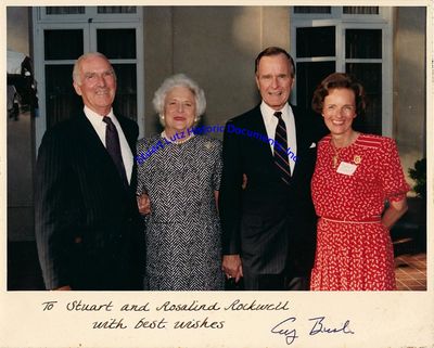 A George H. W. Bush Photograph Signed To A Diplomat And His Wife