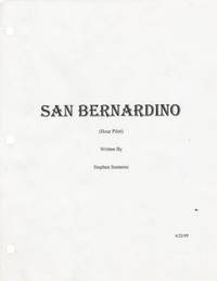 San Bernardino (Original screenplay for an unproduced television pilot)