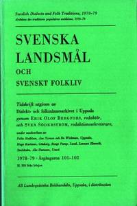 Svenska landsmål och svenskt folkliv. Tidskrift…