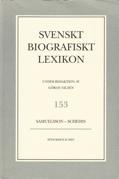Svenskt Biografiskt Lexikon. Häfte 153 [=Band 31]…