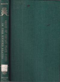 cover of Origin of Certain Place Names in the United States