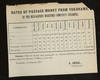 Compagnie Des Messageries Maritimes De France Rates of Passage From Yokohama to Various Ports, January 1877