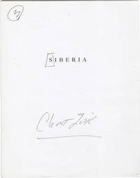 Siberia (Archive of two original screenplays for the 2020 film, from the archive of screenwirter Christ Zois)