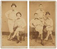 Two "Una" baseball CDV photographs