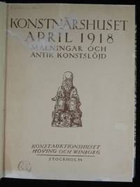 KONSTNÄRSHUSET APRIL 1918. MÅLNINGAR OCH ANTIK KONSTSLÖJD. (photo 2)