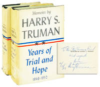 Memoirs: Year of Decisions and Years of Trial and Hope 1946-1952 [Two volumes, Volume I inscribed by Truman]