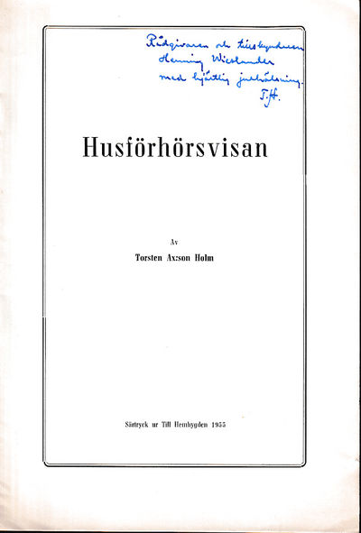 Husförhörsvisan.