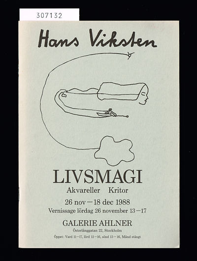Hans Viksten. Livsmagi. Akvareller. Kritor. 26…