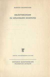 image of Erläuterungen zu Hölderlins Dichtung.