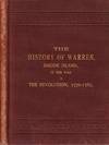 The History of Warren, Rhode Island, in the War of the Revolution, 1776-1783.