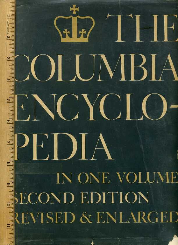The Columbia Encyclopedia In One / 1 Volume Second / 2nd Edition 1950