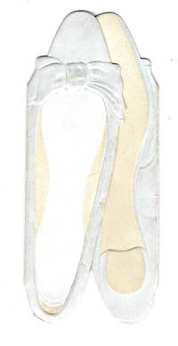 Miniature Die-cut Embossed Ballet Slippers Menu