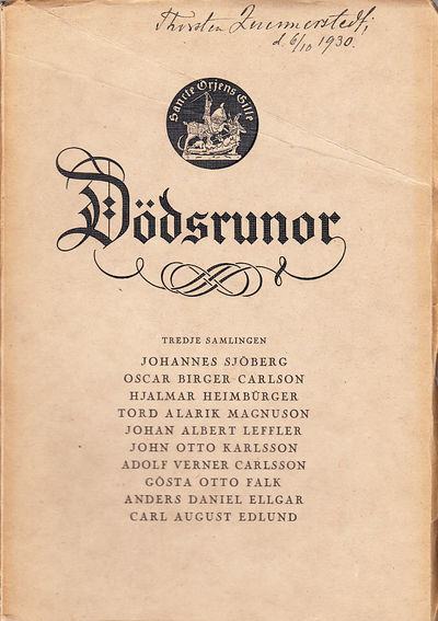Dödsrunor. Tredje samlingen. [Utg. av] Sancte…