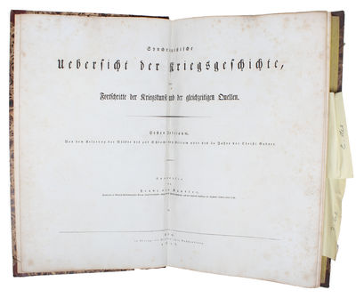 Synchronistische Uebersicht der Kriegsgeschichte, der Fortschritte der Kriegskunst un der gleichzeitigen Quellen. 4 parts. (all published). (photo 2)