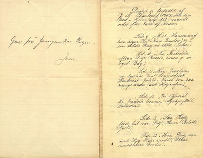 Taksigelse og Afsked til Hadeland især med Hensyn til Garden Welo. Januar 1822. Sent 1800-talls avskrift av originalen. (photo 3)