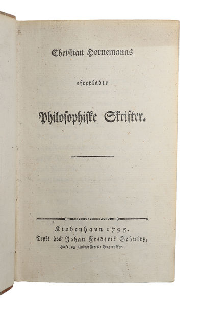 Efterladte Philosophiske Skrifter.