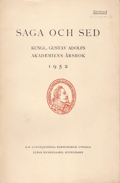 Namnet Ladulås. Särtryck ur Saga och sed. Kungl.…