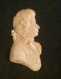 Fine early wax relief of Mozart in profile. Signed on the lower portion with the initials "F D." France, ca. 1800