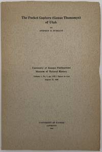 The Pocket Gophers (Genus Thomomys) of Utah