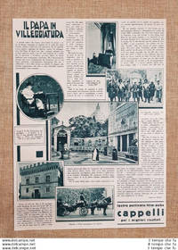 La villeggiatura di Papa Pio XI e La Madonna del Sasso Locarno Stampa anni 30