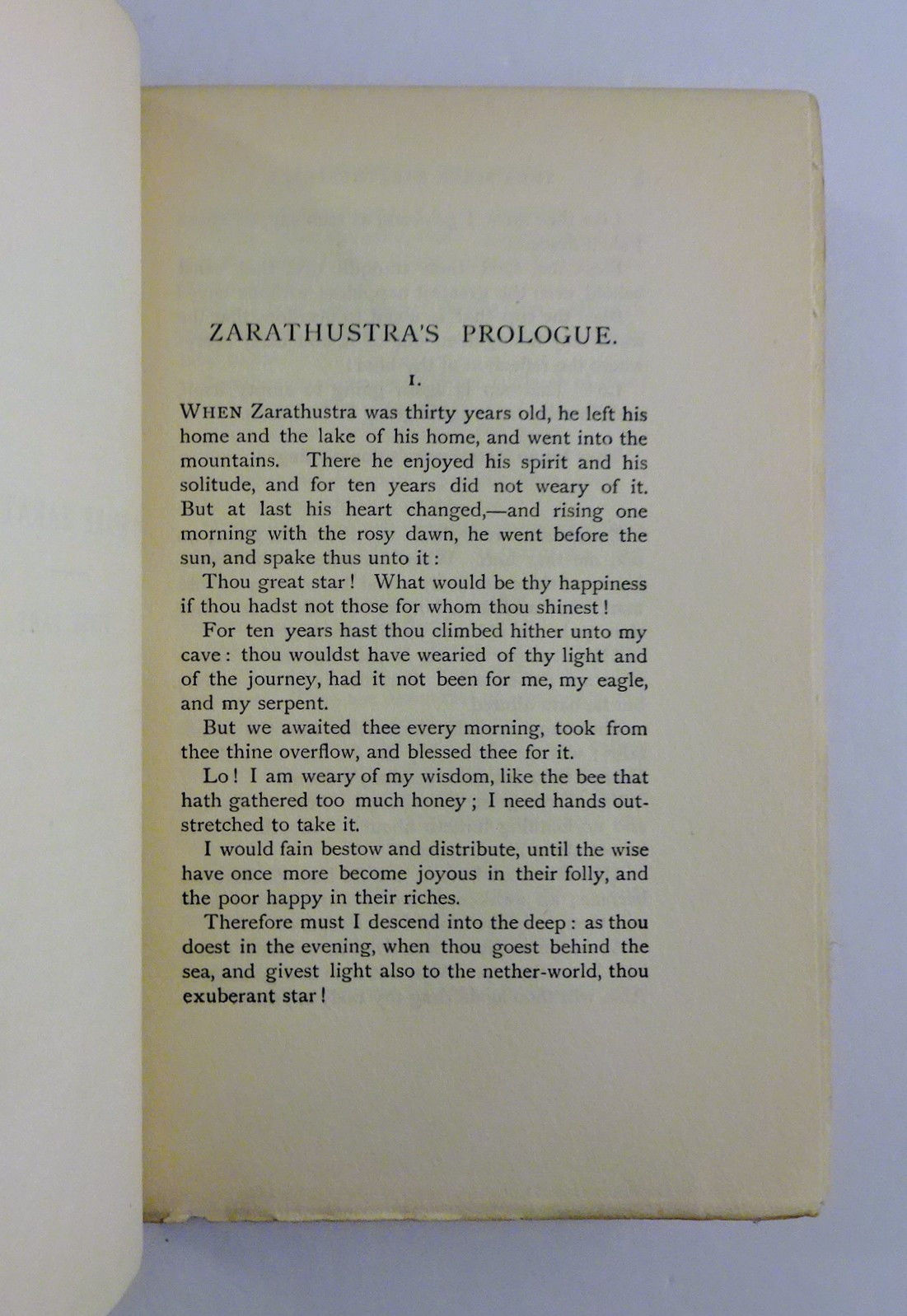 Thus Spake Thus Spake Zarathustra by Friedrich Nietzsche | Hardcover | 1909 | T.N ...