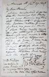 Handwritten Letter of George Cruikshank to Horace Mayhew, probably, Dated January 29, 1869, from Amwell (Hertsfordshire)