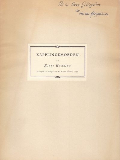 Käpplingemorden. Särtryck ur Samfundet S:t Eriks…
