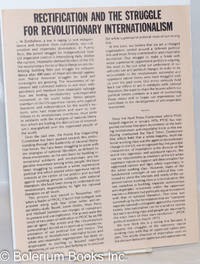 image of Rectification and the struggle for revolutionary internationalism