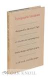 Typographic Variations Designed By Hermann Zapf On Themes In Contemporary Book Design and Typography In 78 Book and Title Pages