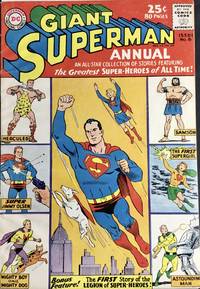cover of GIANT SUPERMAN ANNUAL No. 6 (80 pg. Giant) Dec. 1962