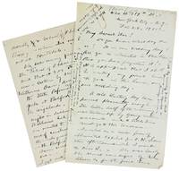 Autograph Letter with descriptions of New York State Reformatory for Women at Bedford Hills, New York