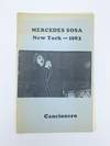 Mercedes Sosa New York 1983. Cancionero