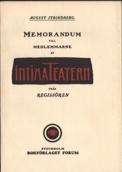 MEMORANDUM TILL MEDLEMMARNE AF INTIMA TEATERN…