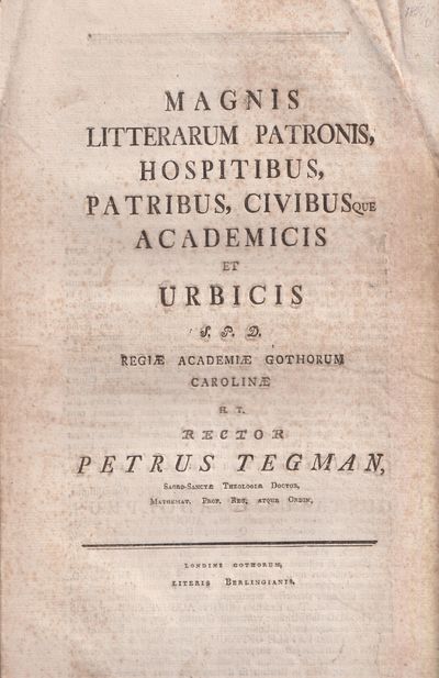 Magnis litterarum patronis, hospitibus, patribus,…