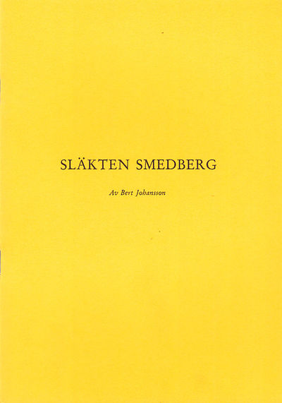 Släkten Smedberg. (Särtryck ur…