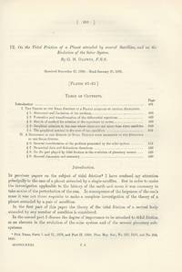 On the Tidal Friction of a Planet Attended by Several Satellites, and on the Evolution of the Solar System" (Philosophical Transactions of the Royal Society of London, Vol. 172 for the Year 1882, pp. 491-535)