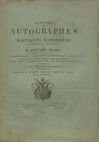 Vente 27 Juillet 1883 : Inventaire Des Autographes et Des Documents Historiques Composant La Collection De M. Benjamin Fillon. Séries XIII - XV. Hommes De Guerre, Vendée Contre-Révolutionnaire, Divers.