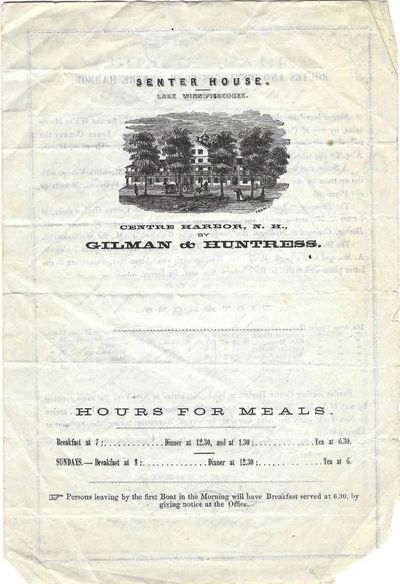 Thirty-one Menus from the Grand Hotels of New Hampshire's Atlantic Shore and White Mountains