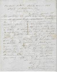 1846 ORIGINAL MANUSCRIPT LETTERS [2] HANDWRITTEN BY ONE OF ALABAMA'S LEADING COTTON FACTORS AND WHY COTTON WAS INDEED KING IN MOBILE