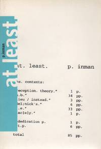 AT. LEAST. by INMAN, P - 1999