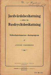 Jordvärdebeskattning i stället för…