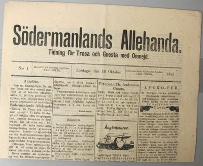 Södermanlands allehanda. Tidning för Trosa och…