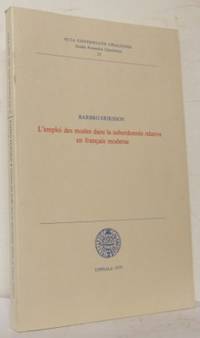 L'emploi des modes dans la subordonnée relative…
