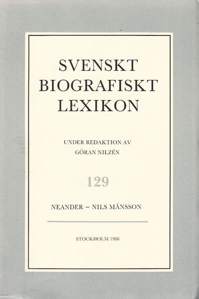 Svenskt Biografiskt Lexikon. Häfte 129 [=Band 26]…