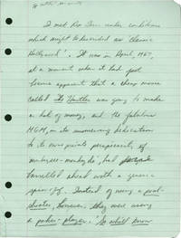 image of Notes on actor Rip Torn (Original manuscript essay, with corrections)