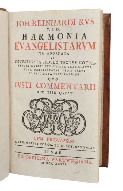 Harmonia Evangelistarum : Ita Adornata Ut Investigata Sedulo Textus Cohaerentia Nullus Versus Sive Traiiciatur... 3 volumes in 6 parts. (photo 2)